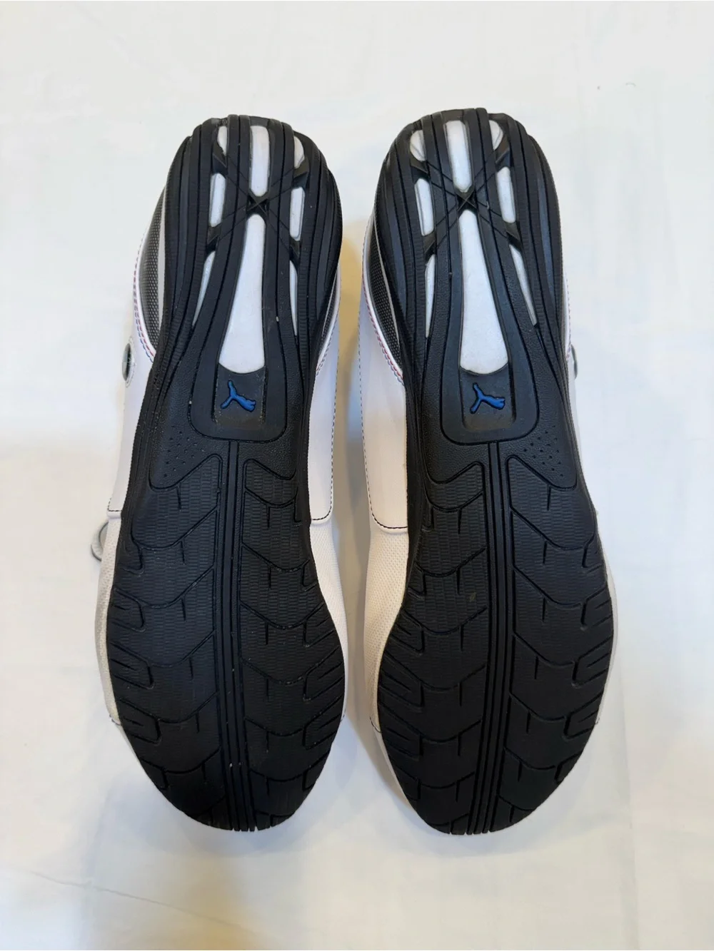 Puma Men’s White Sneakers with Black and Red Trim BMW Motorsport